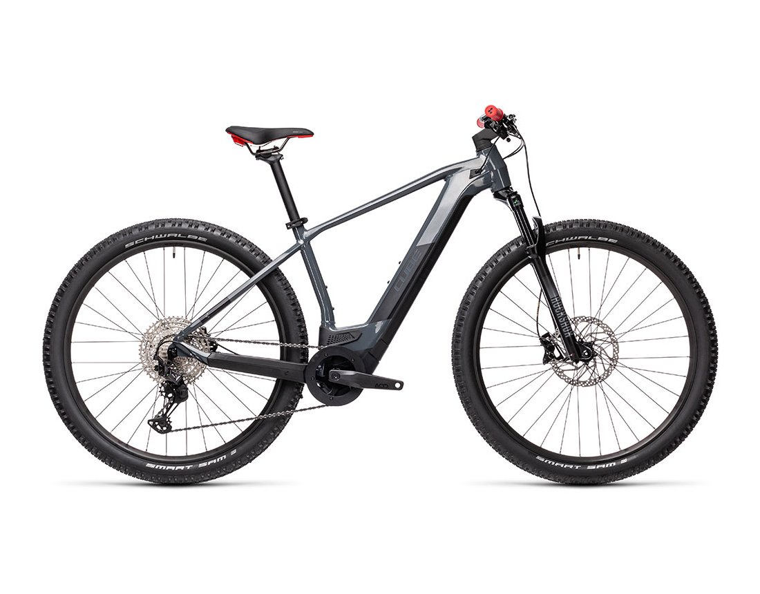 Cube Reaction Hybrid Race 625 29 gris et rouge – Vélo électrique rigide
