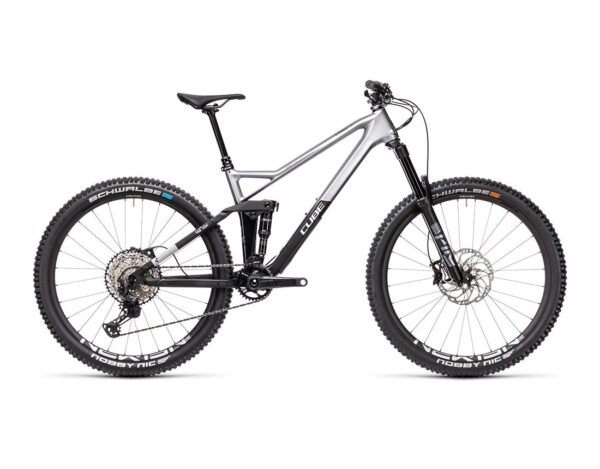 Cube Stereo 140 HPC SL 27.5 argent polaire et noir