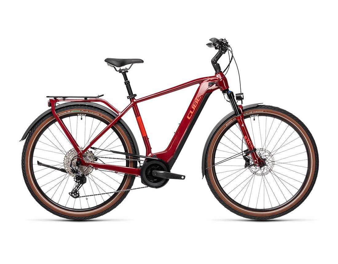Cube Touring Hybrid EXC 500 rouge et gris