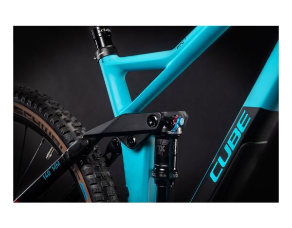 Cube Stereo 140 HPC Race 27.5 pétrole et rouge – Image 6
