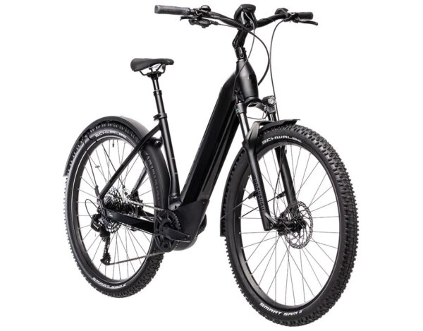 Cube Nuride Hybrid EXC 625 Entrée Facile Allroad noir et gris - Vélo électrique rigide – Image 7