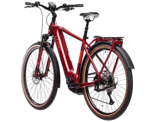 Cube Touring Hybrid EXC 500 rouge et gris – Image 9